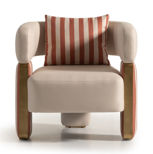 AICO Furniture Amora Chair Ash in Eggshell Walnut - Luxury Home Furniture (MI)