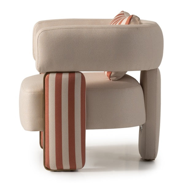 AICO Furniture Amora Chair Ash in Eggshell Walnut - Luxury Home Furniture (MI)