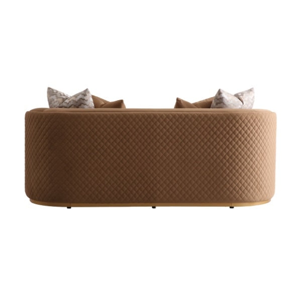 AICO Furniture Ariana Loveseat in Caramel Gold - Luxury Home Furniture (MI)
