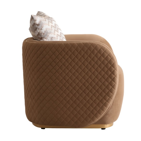 AICO Furniture Ariana Chair in Caramel Gold - Luxury Home Furniture (MI)