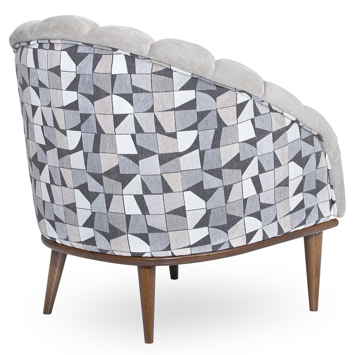 AICO Balboa Accent Chair in Warm Walnut - Luxury Home Furniture (MI)