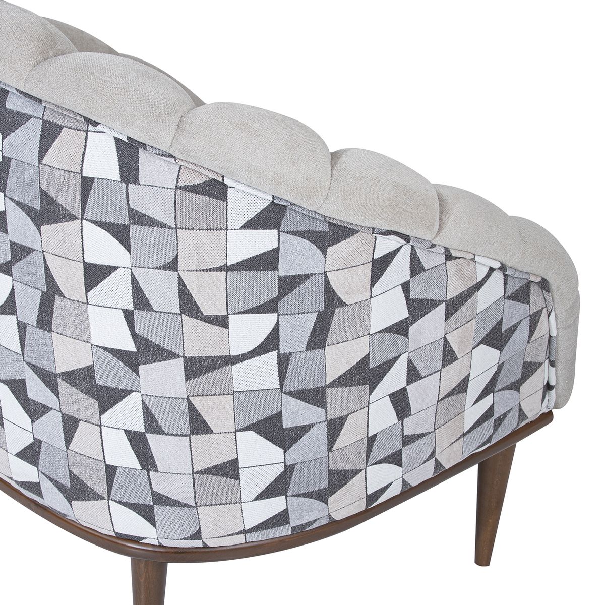 AICO Balboa Accent Chair in Warm Walnut - Luxury Home Furniture (MI)