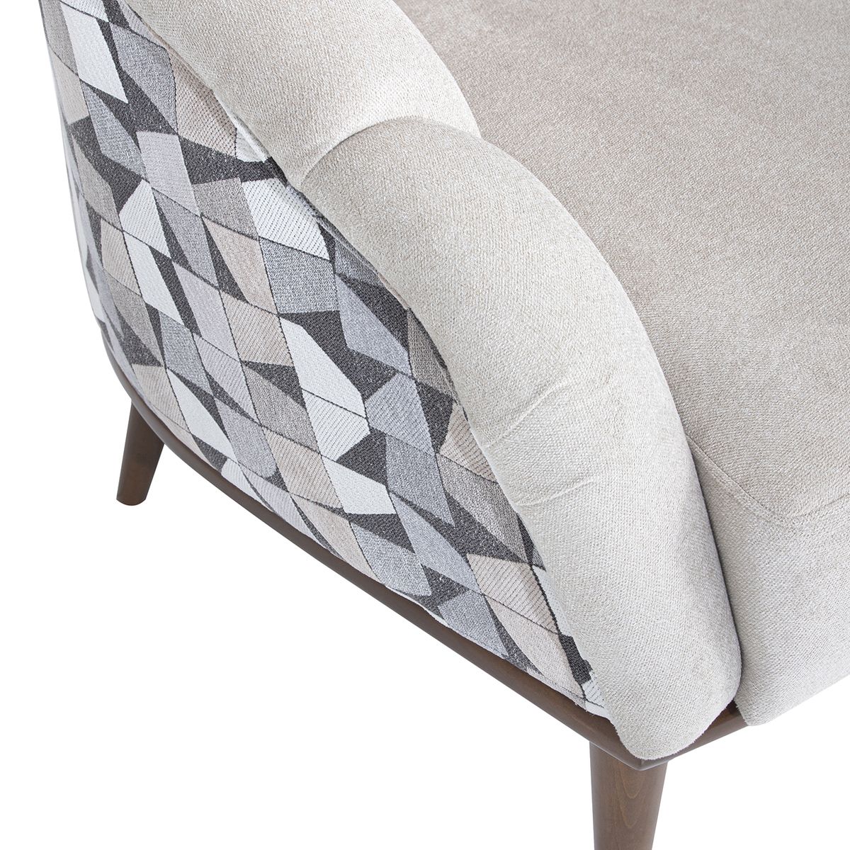 AICO Balboa Accent Chair in Warm Walnut - Luxury Home Furniture (MI)