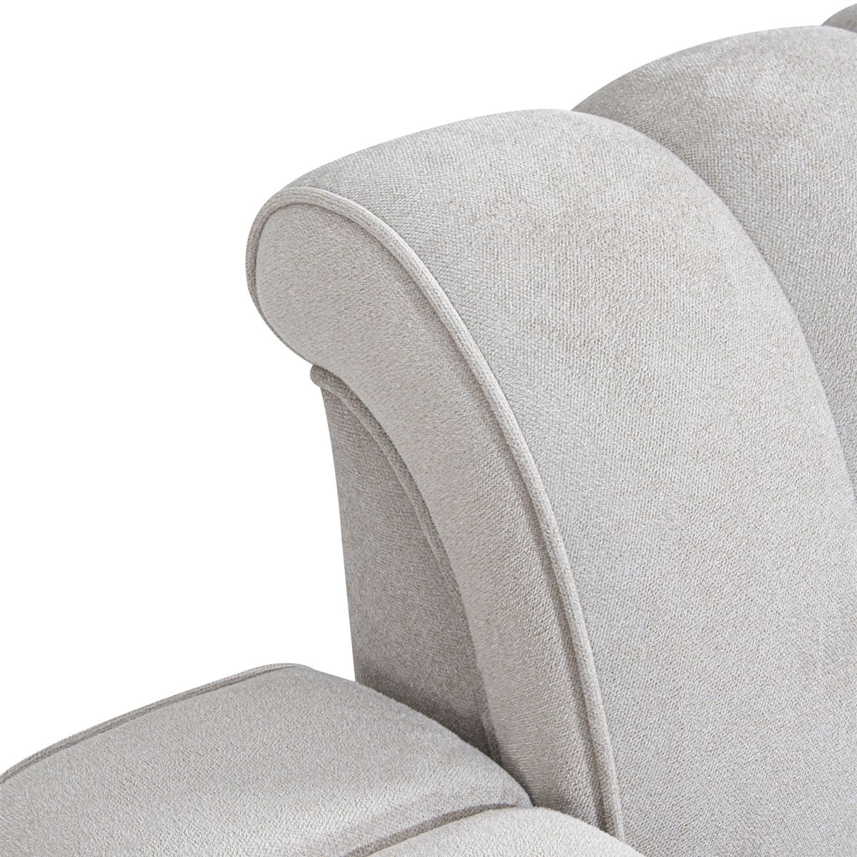 AICO Balboa Chair And A Half in Warm Walnut - Luxury Home Furniture (MI)