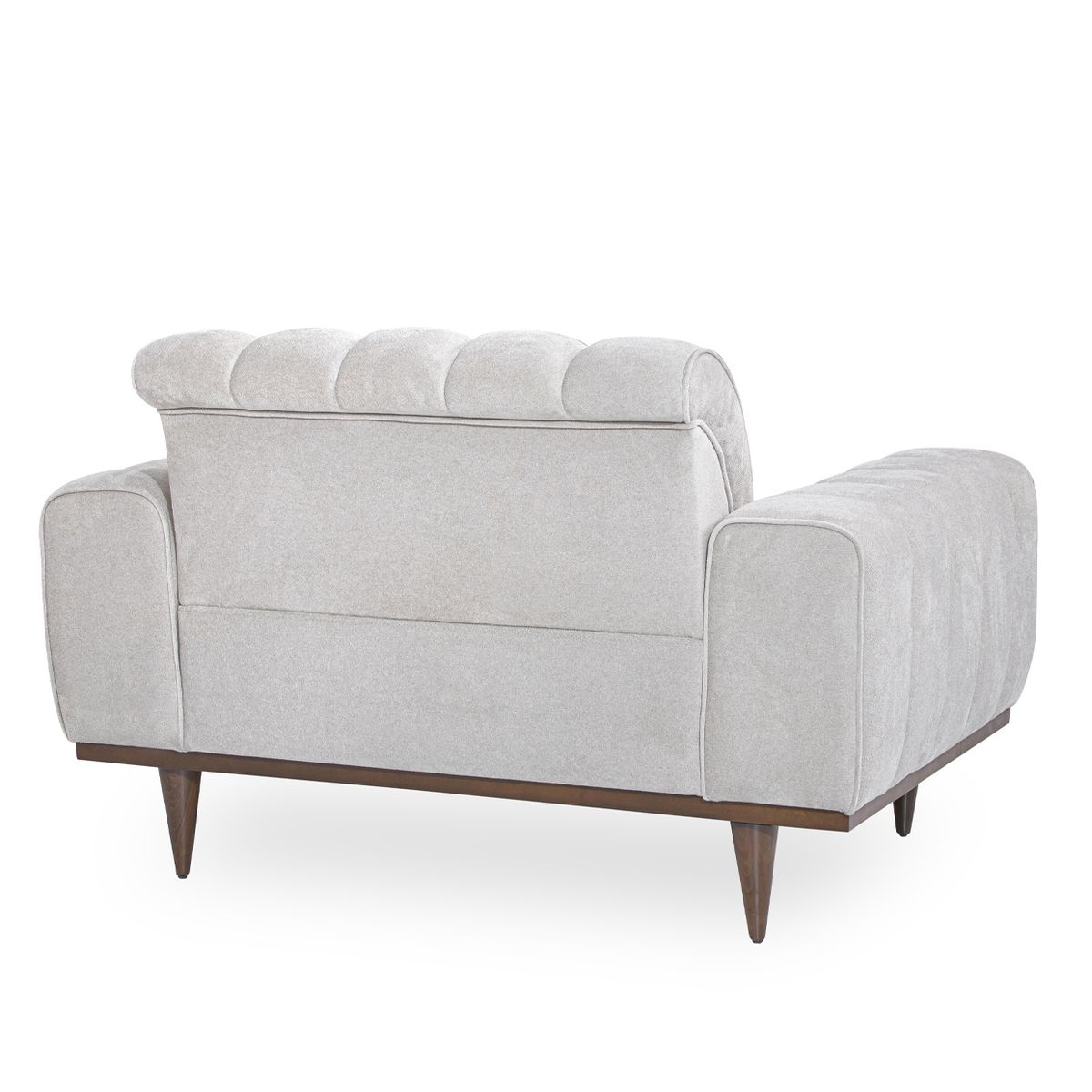 AICO Balboa Chair And A Half in Warm Walnut - Luxury Home Furniture (MI)