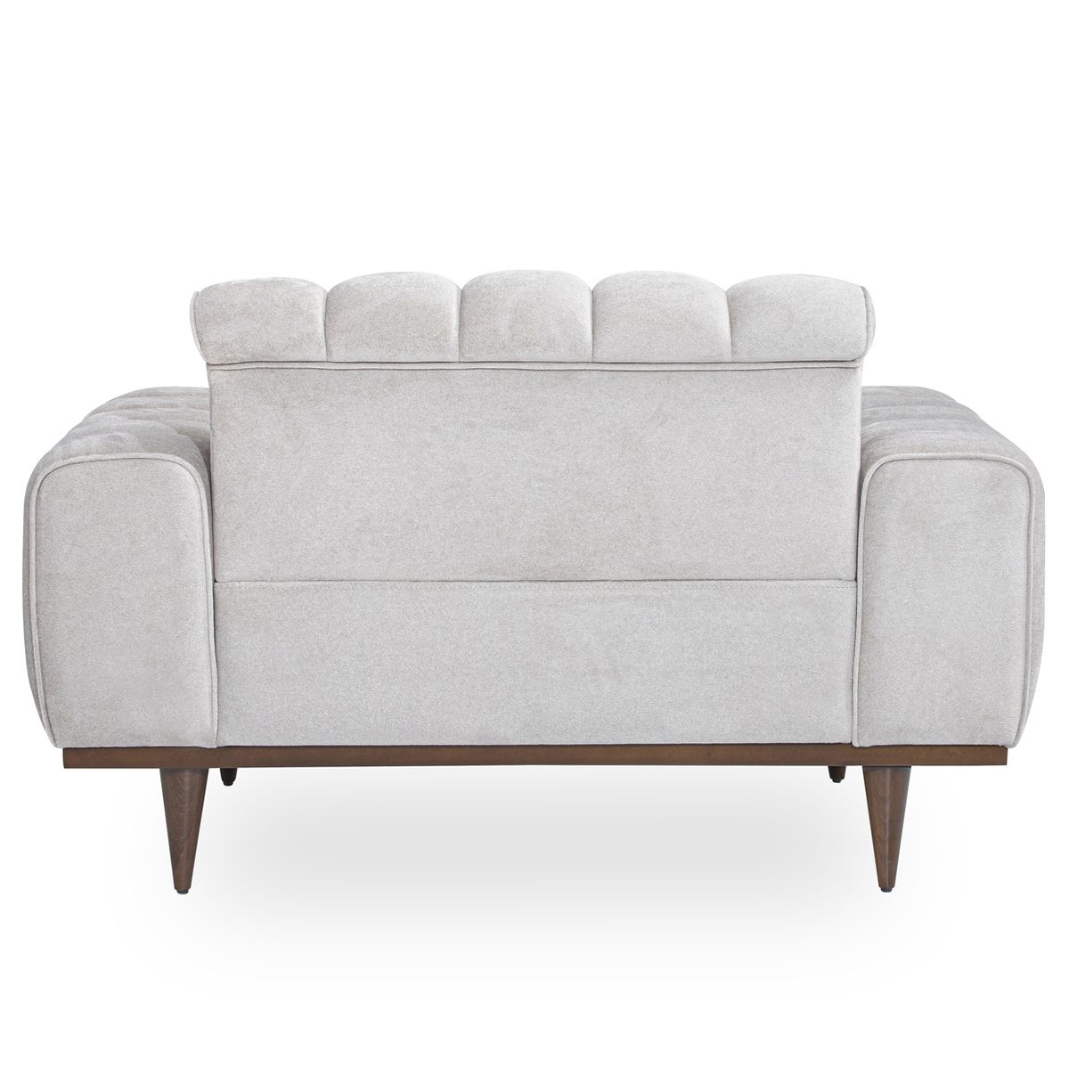 AICO Balboa Chair And A Half in Warm Walnut - Luxury Home Furniture (MI)