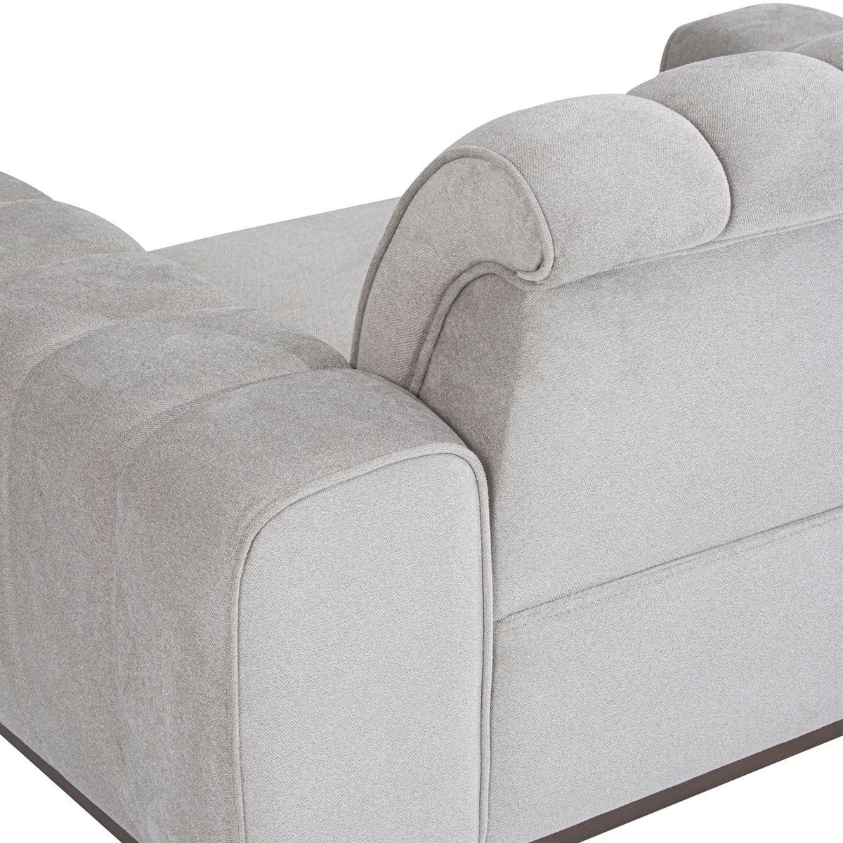 AICO Balboa Chair And A Half in Warm Walnut - Luxury Home Furniture (MI)