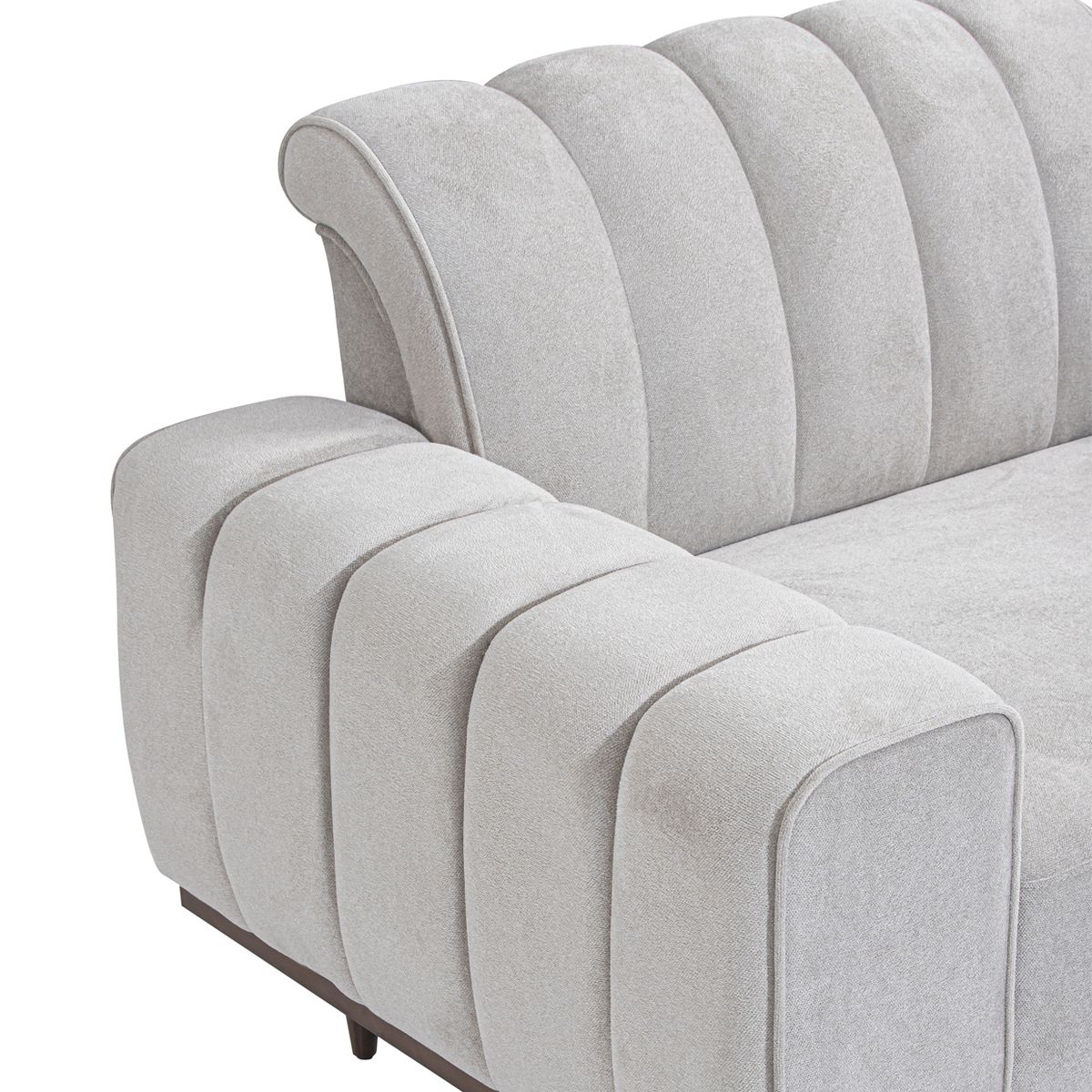 AICO Balboa Chair And A Half in Warm Walnut - Luxury Home Furniture (MI)