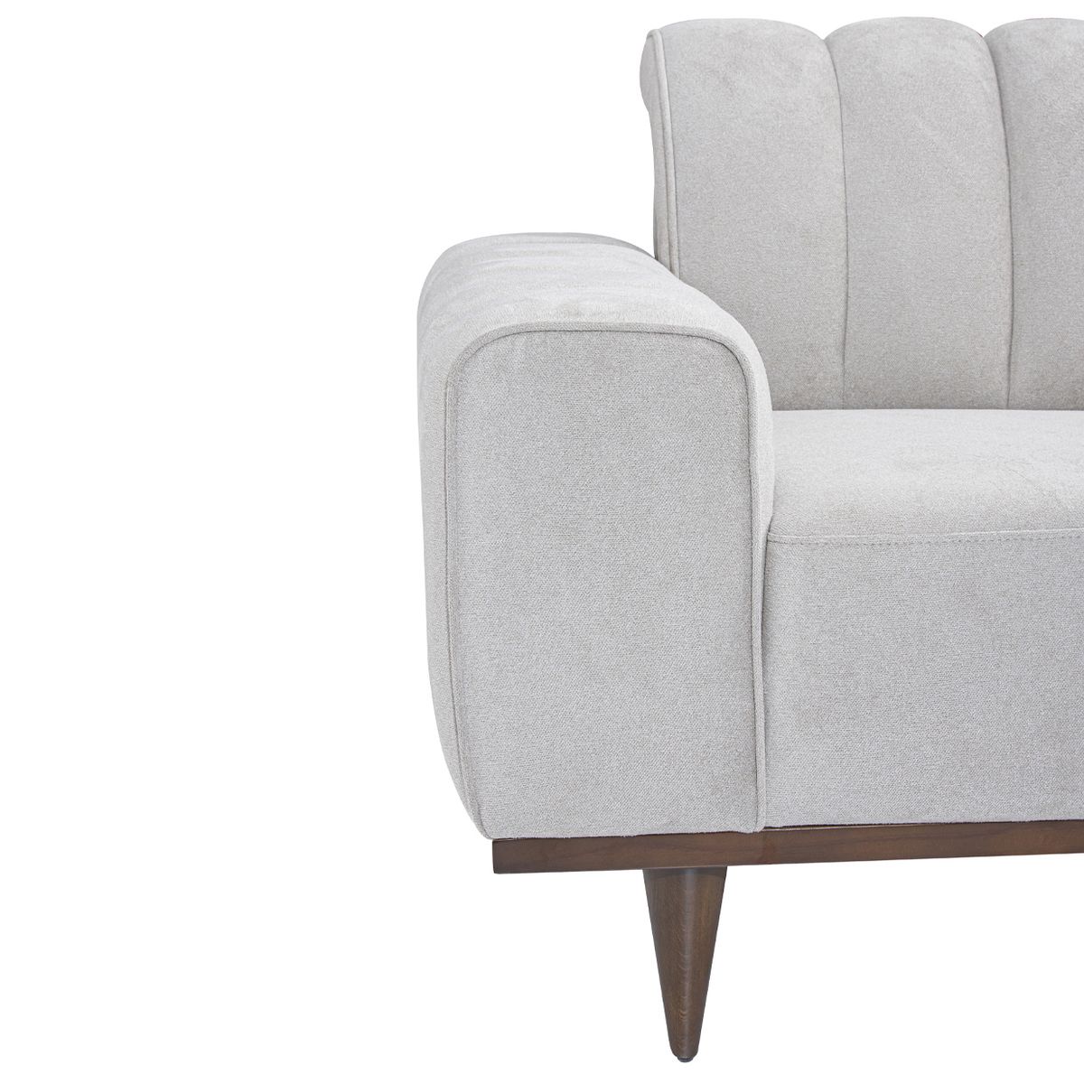 AICO Balboa Chair And A Half in Warm Walnut - Luxury Home Furniture (MI)