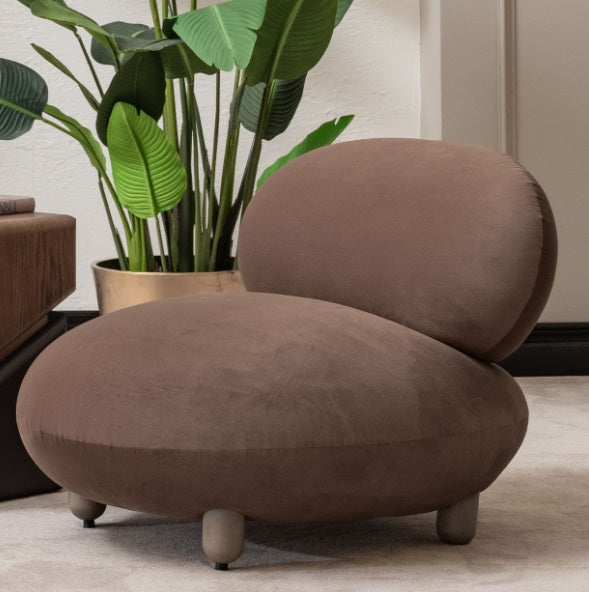 AICO Furniture Bristol Point Accent Chair in Saddle Brown - Luxury Home Furniture (MI)