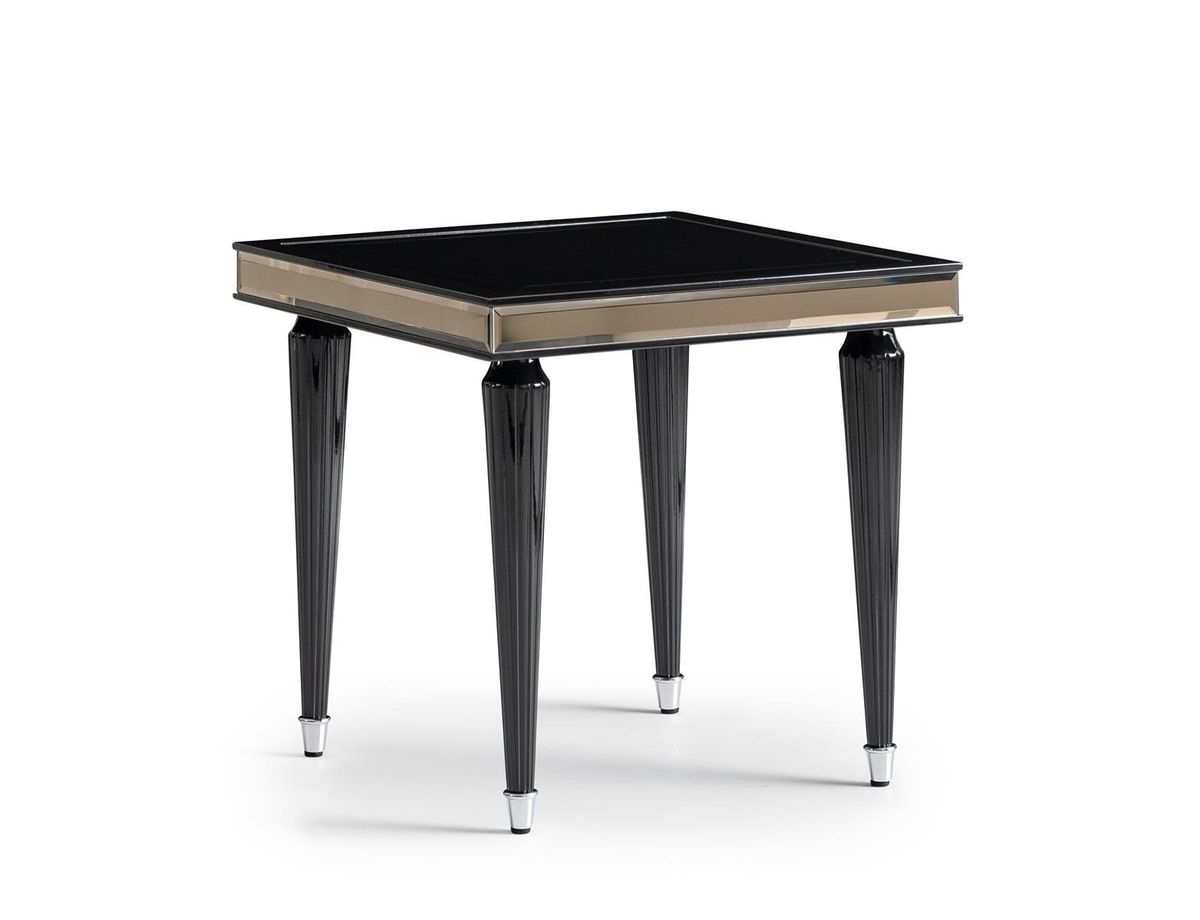 AICO La Francaise Side Table in Black Ice - Luxury Home Furniture (MI)