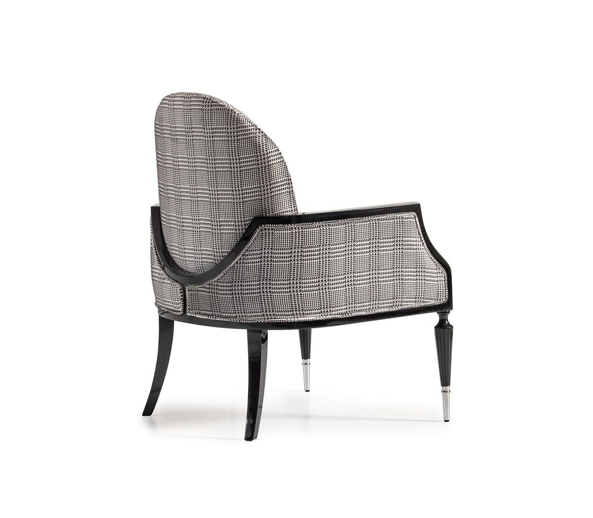 AICO La Francaise Accent Chair in Domino/Black - Luxury Home Furniture (MI)