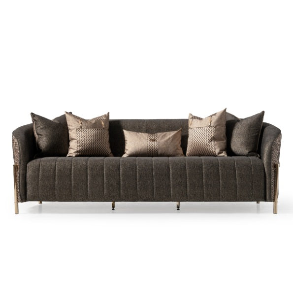 AICO Furniture Lisbon Sofa in Onyx Gold - Luxury Home Furniture (MI)