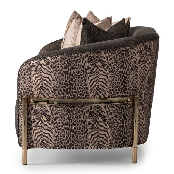 AICO Furniture Lisbon Loveseat in Onyx Gold - Luxury Home Furniture (MI)