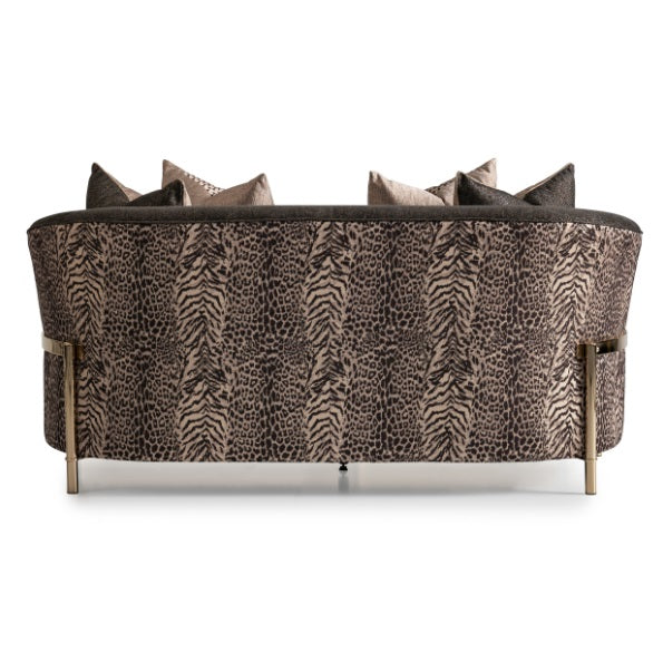 AICO Furniture Lisbon Loveseat in Onyx Gold - Luxury Home Furniture (MI)