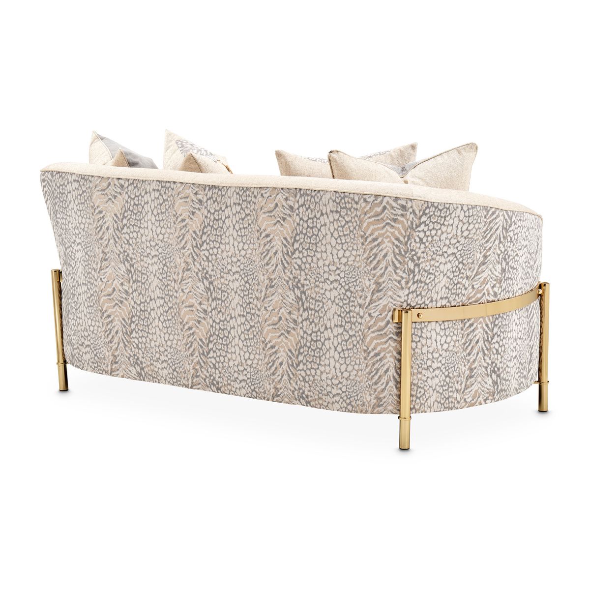 AICO Lisbon Loveseat in Opal Gold - Luxury Home Furniture (MI)
