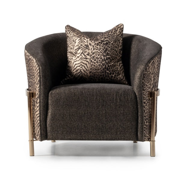 AICO Furniture Lisbon Chair in Onyx Gold - Luxury Home Furniture (MI)
