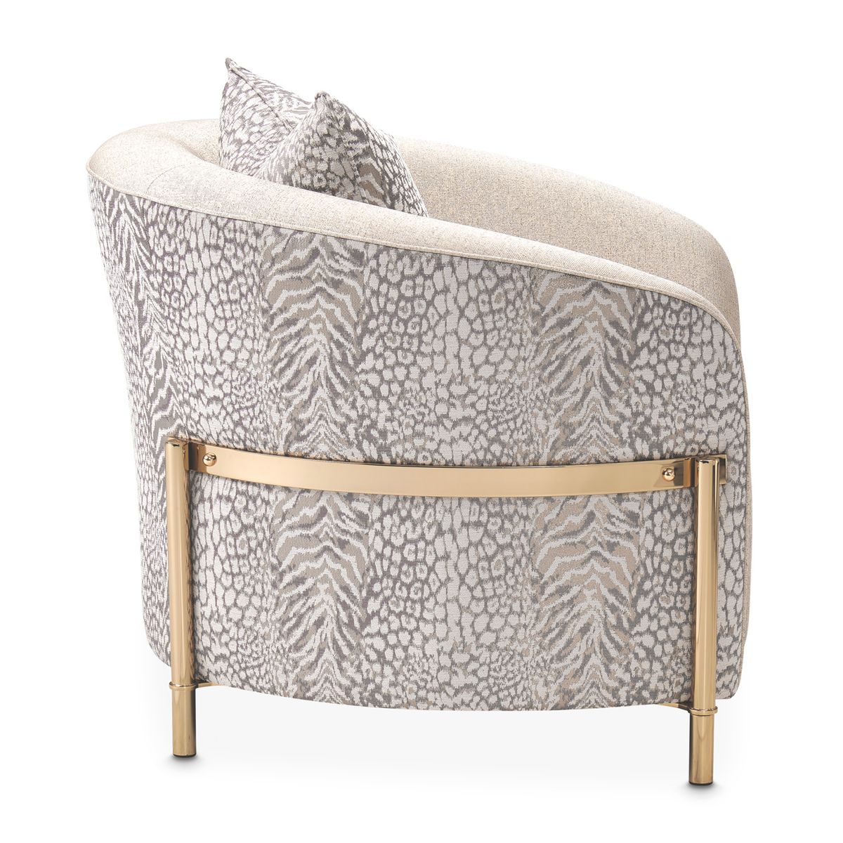 AICO Lisbon Chair in Opal Gold - Luxury Home Furniture (MI)