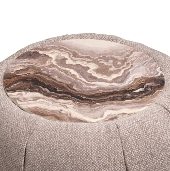 AICO Furniture Lucca Side Table in Silver - Luxury Home Furniture (MI)