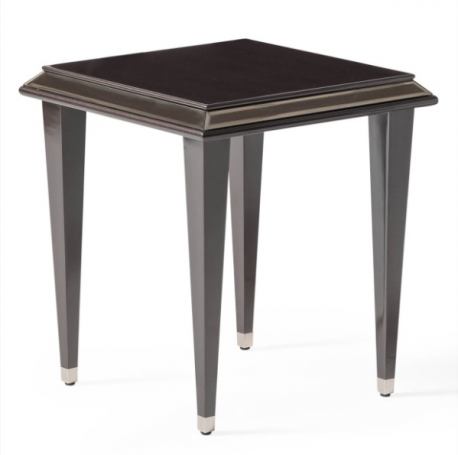 AICO Lousanne Side Table in Glossy Mocha Sand - Luxury Home Furniture (MI)