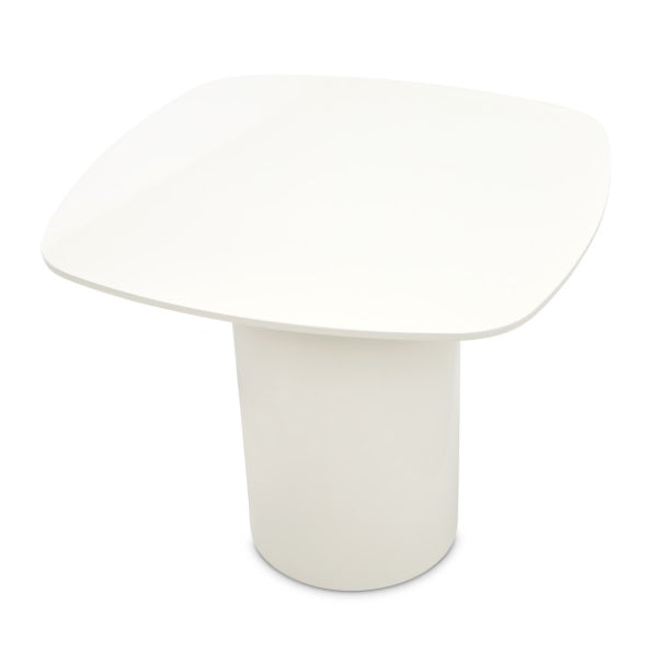 AICO Furniture Le Montreaux End Table in Cloud White - Luxury Home Furniture (MI)