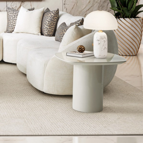 AICO Furniture Le Montreaux Accent Table in Cloud White - Luxury Home Furniture (MI)