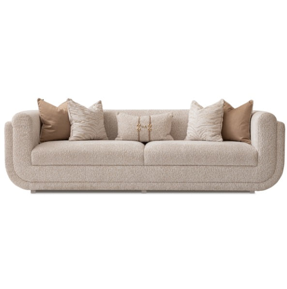 AICO Furniture Savannah Breeze Mansion Sofa Cashmere in Bright Gold - Luxury Home Furniture (MI)