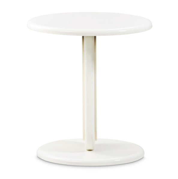AICO Furniture Sassani Accent Table in Pearl White/Gold - Luxury Home Furniture (MI)