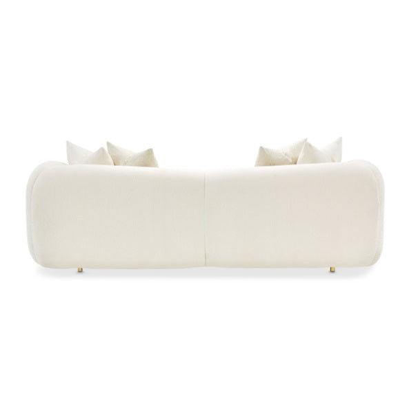 AICO Furniture Sassani Sofa Crepe in Gold - Luxury Home Furniture (MI)