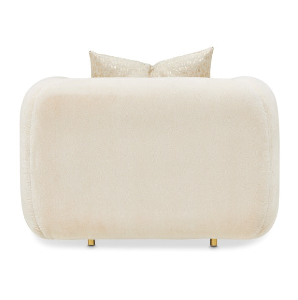 AICO Furniture Sassani Chair Crepe in Gold - Luxury Home Furniture (MI)