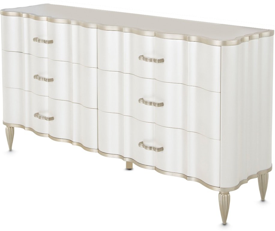 AICO London Place Dresser in Creamy Pearl - Luxury Home Furniture (MI)