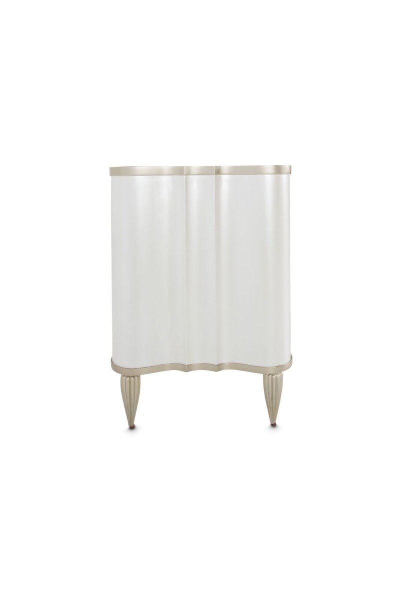 AICO London Place Vanity/Desk in Creamy Pearl - Luxury Home Furniture (MI)