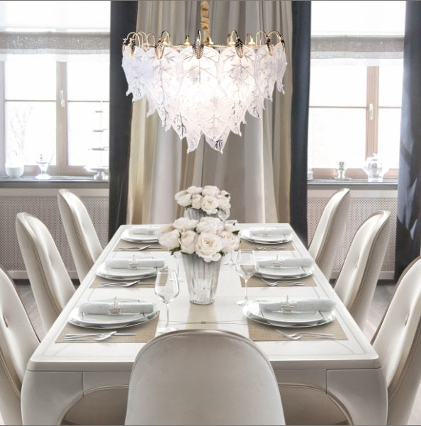 AICO Furniture Lighting Autumn 13 Light Chandelier in Clear - Luxury Home Furniture (MI)