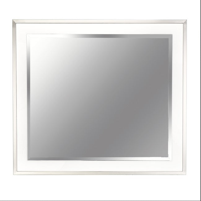 AICO Marquee Wall Mirror in Cloud White - Luxury Home Furniture (MI)