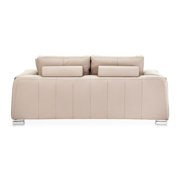 AICO Furniture Mia Bella Bergamo Loveseat in Stainless Steel - Luxury Home Furniture (MI)