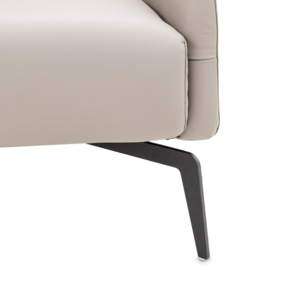 AICO Furniture Mia Bella Bergamo Accent Chair in Stainless Steel - Luxury Home Furniture (MI)