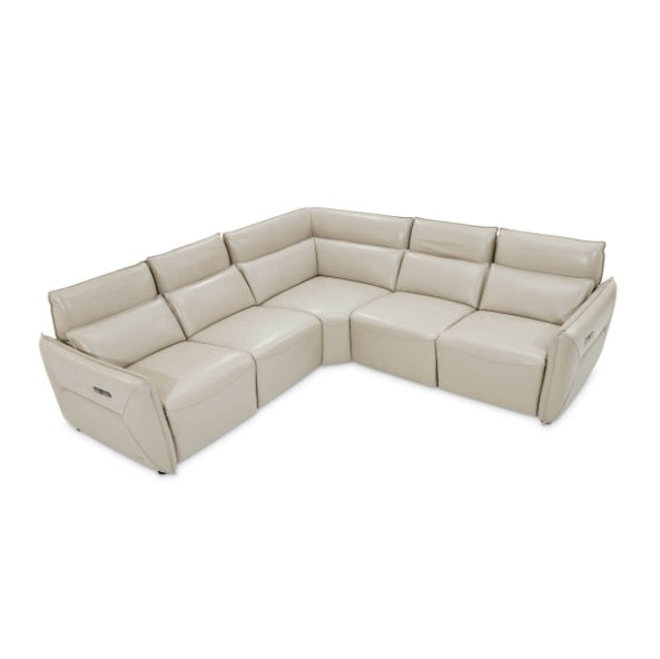 AICO Furniture Verona Storage Console in Light Gray - Luxury Home Furniture (MI)