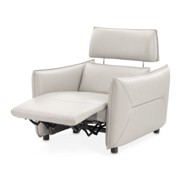 AICO Furniture Verona Matching Chair in Light Gray - Luxury Home Furniture (MI)