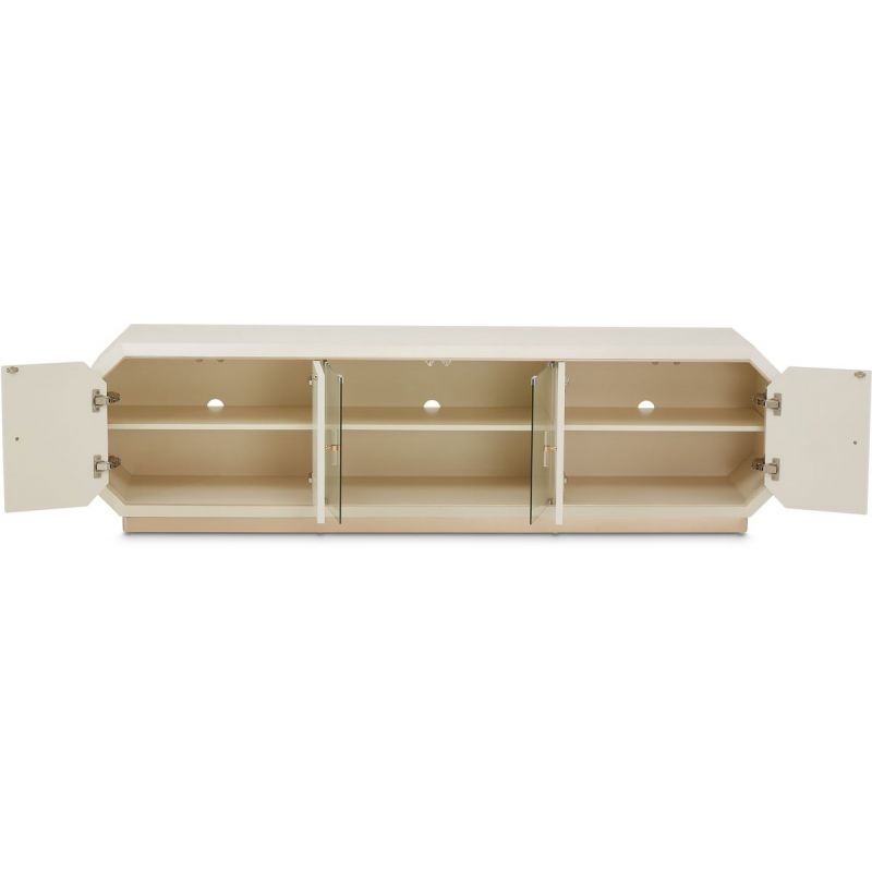 AICO La Rachelle Media Cabinet in Medium Champagne - Luxury Home Furniture (MI)