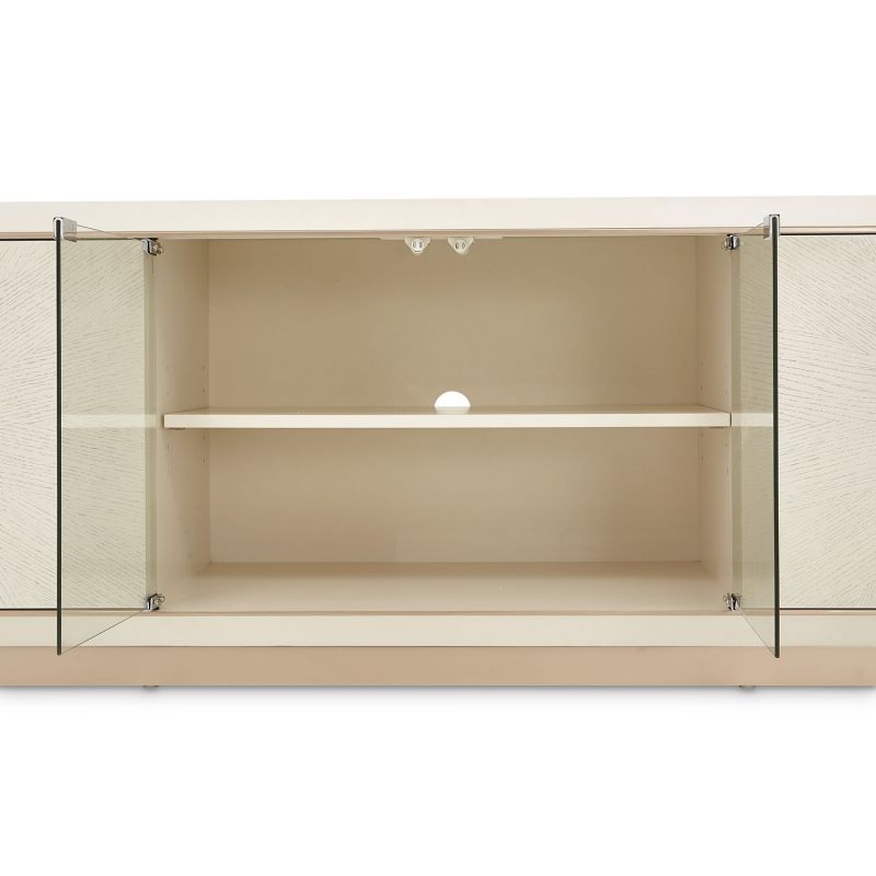 AICO La Rachelle Media Cabinet in Medium Champagne - Luxury Home Furniture (MI)