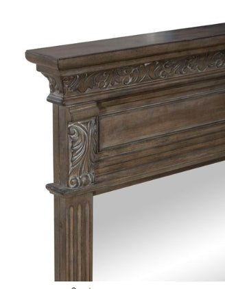 Liberty Furniture Carlisle Court Landscape Mirror in Chestnut with Dusty Wax - Luxury Home Furniture (MI)