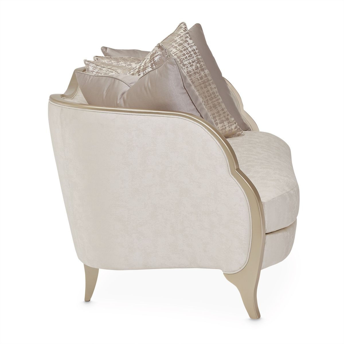 AICO Malibu Crest Loveseat in Chardonnay - Luxury Home Furniture (MI)