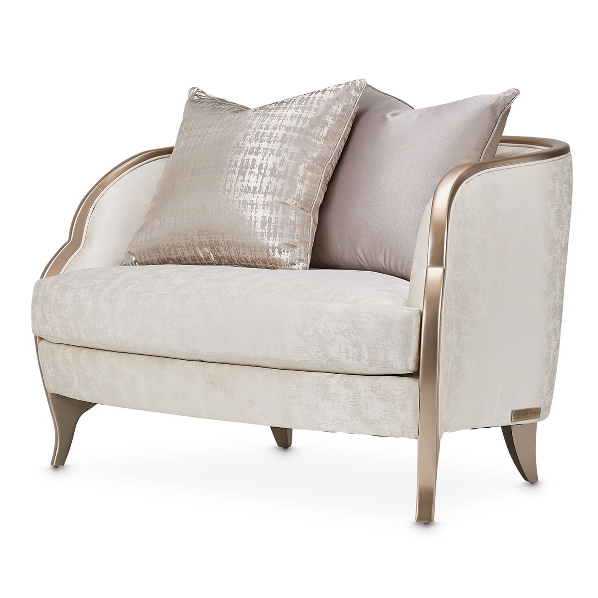 AICO Malibu Crest Chair & A Half in Chardonnay - Luxury Home Furniture (MI)
