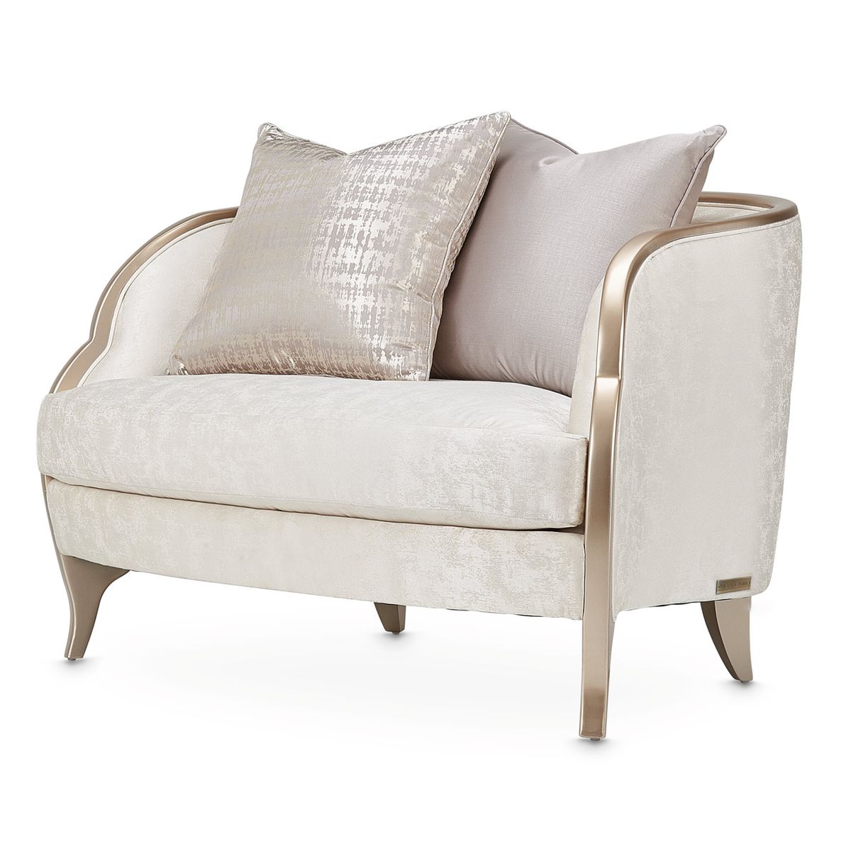 AICO Malibu Crest Chair & A Half in Chardonnay - Luxury Home Furniture (MI)