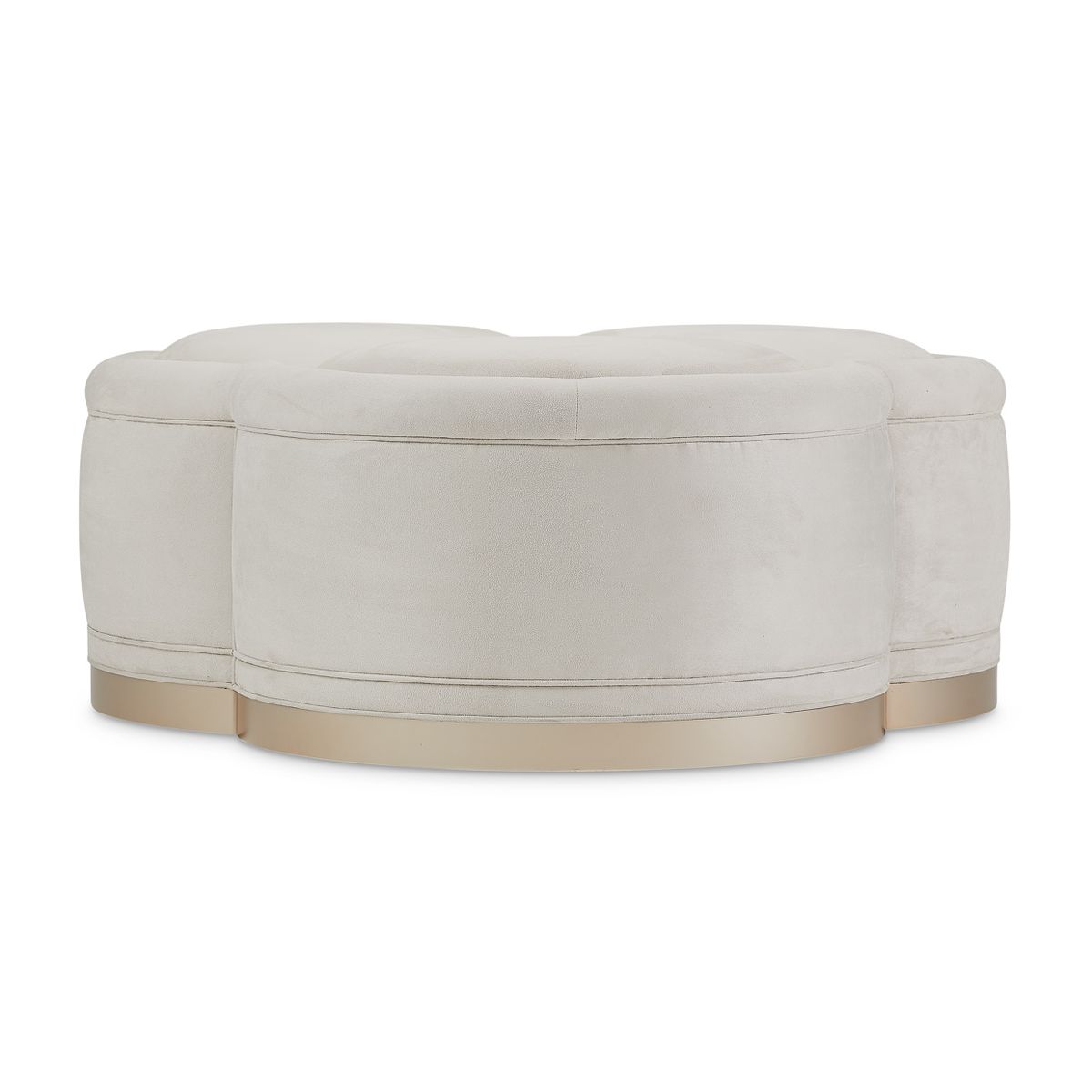 AICO Malibu Crest Cocktail Ottoman in Chardonnay - Luxury Home Furniture (MI)