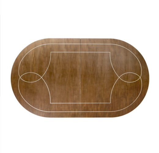 AICO Villa Cherie 4 Leg Oval Dining Table in Hazelnut - Luxury Home Furniture (MI)