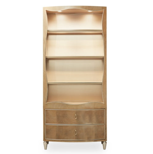 AICO Villa Cherie Bookcase in Caramel - Luxury Home Furniture (MI)