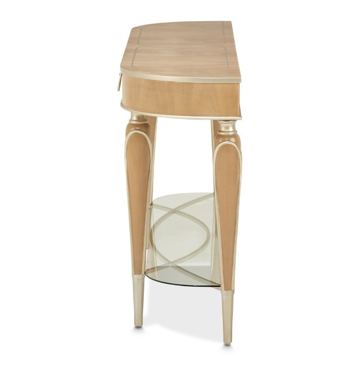 AICO Villa Cherie Console Table in Caramel - Luxury Home Furniture (MI)