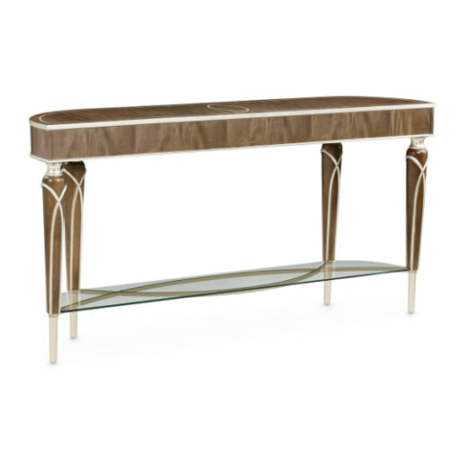 AICO Villa Cherie Console Table in Hazelnut - Luxury Home Furniture (MI)