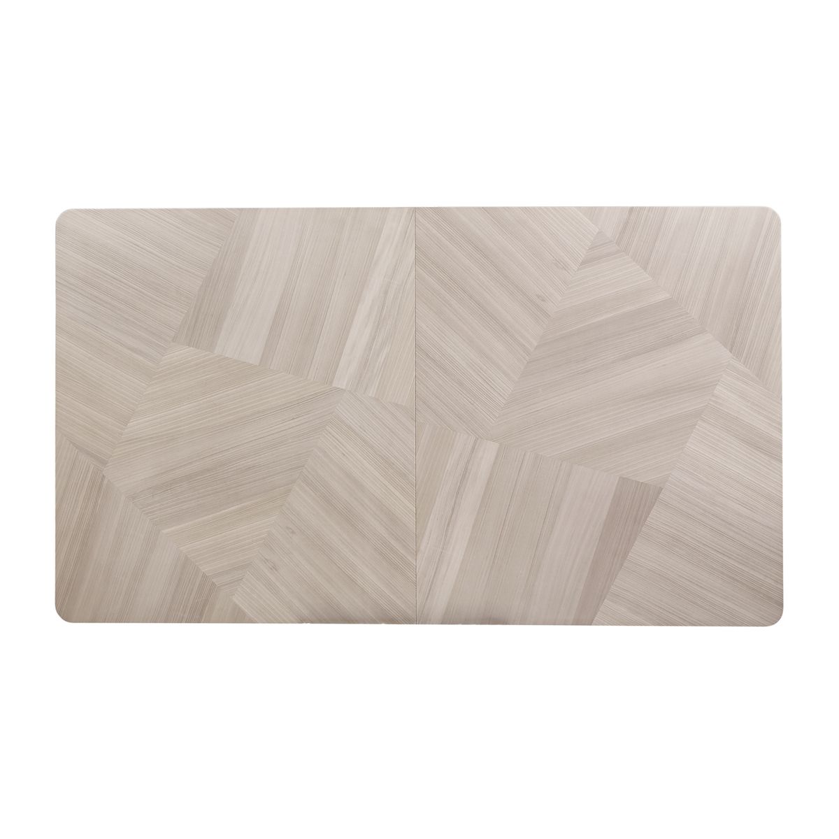 AICO Lanterna Rectangular Dining Table in Silver Mist